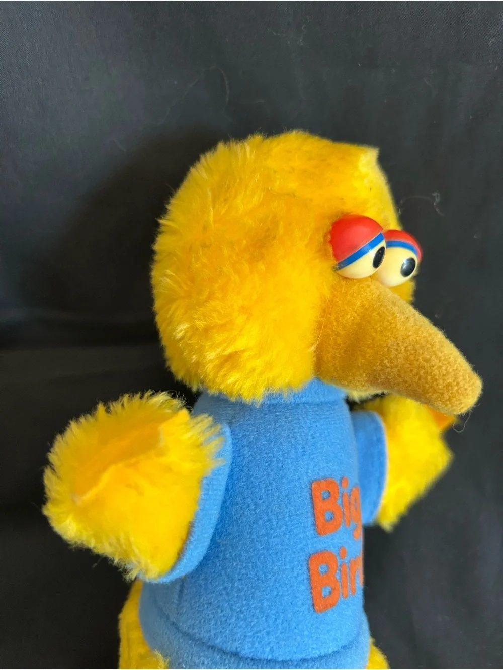 Vintage 1983 Sesame Street Big Bird Plush Playskool Hasbro Softies 9” 80s Toy